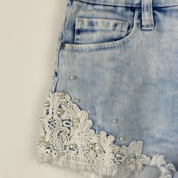 American Rag Denim Shorts Womens Size 0 Light Blue Pockets Summer Casual Shorts - Picture 4 of 11